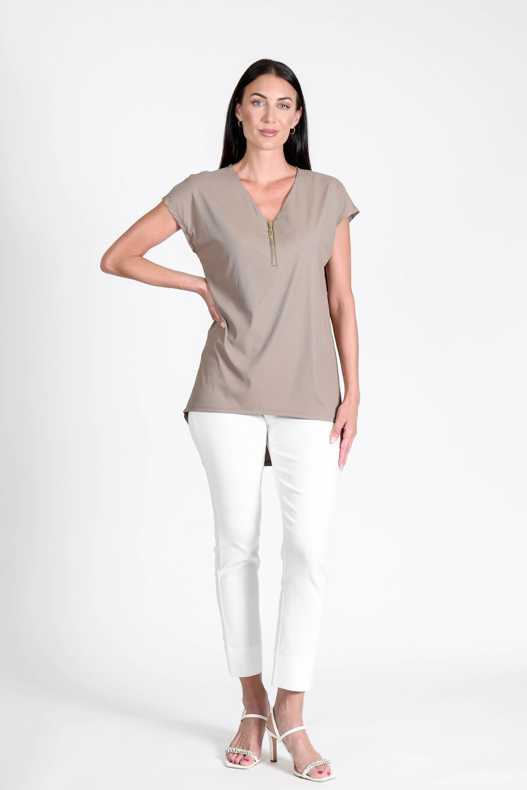 Reena Tunic Taupe APPAREL - DRESS JPK 2026