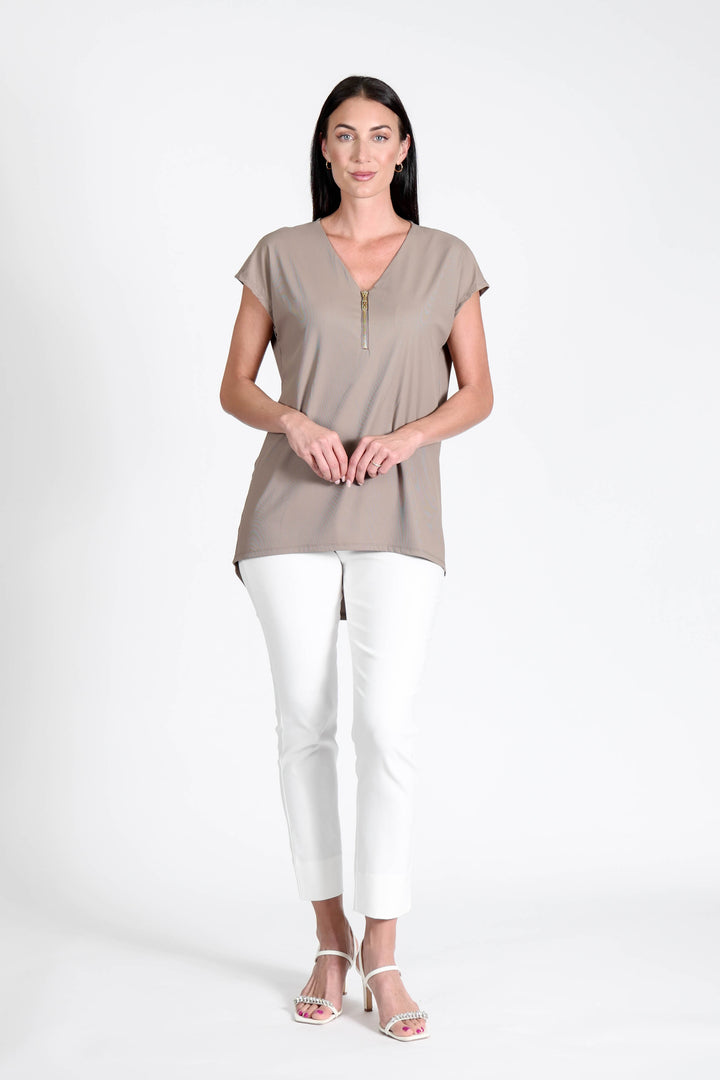Reena Tunic Taupe APPAREL - DRESS JPK 2026