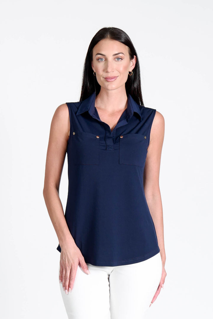 Jones Top Navy APPAREL - TOP - SHIRT JPK 2026