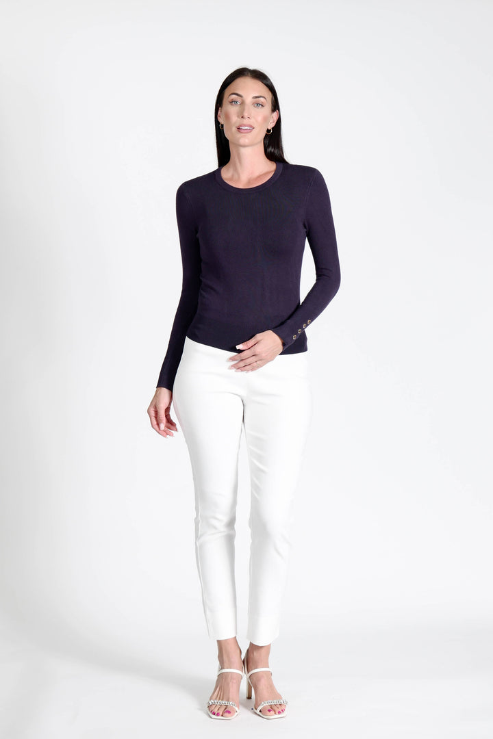 Z Button Sweater Navy APPAREL - TOP - SWEATER JPK 2026