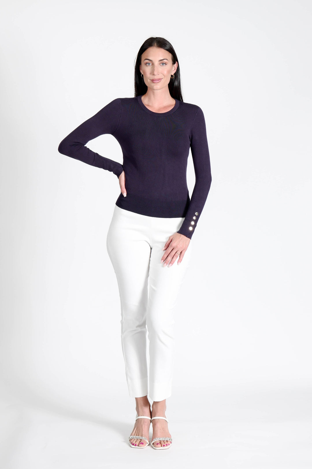 Z Button Sweater Navy APPAREL - TOP - SWEATER JPK 2026