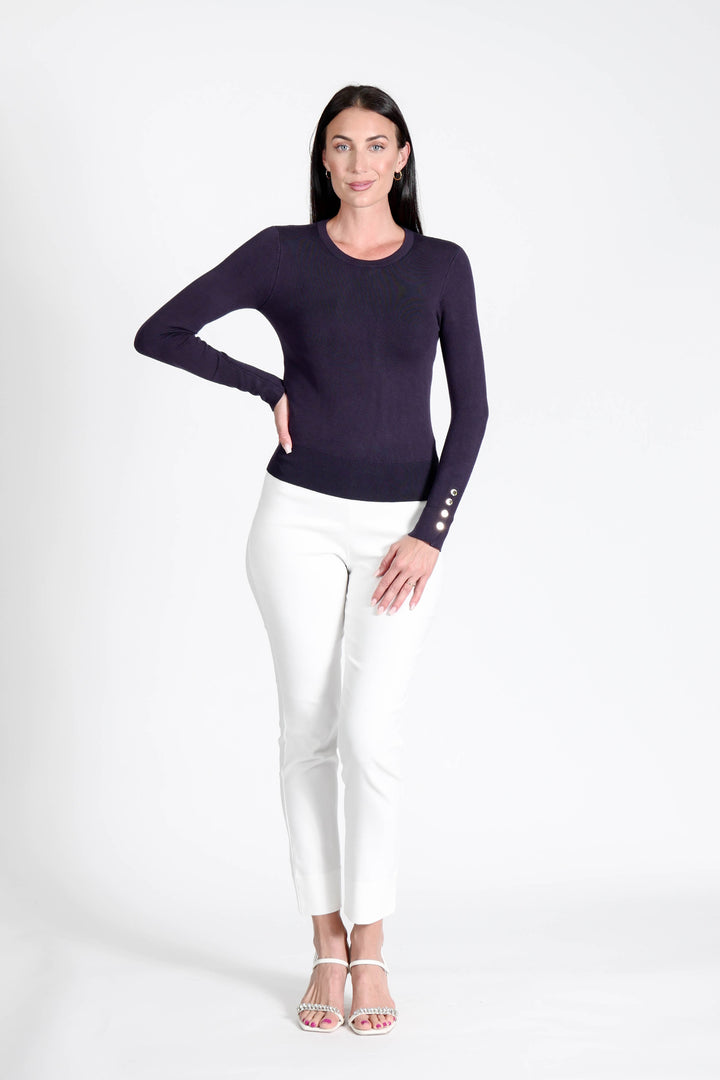 Z Button Sweater Navy APPAREL - TOP - SWEATER JPK 2026