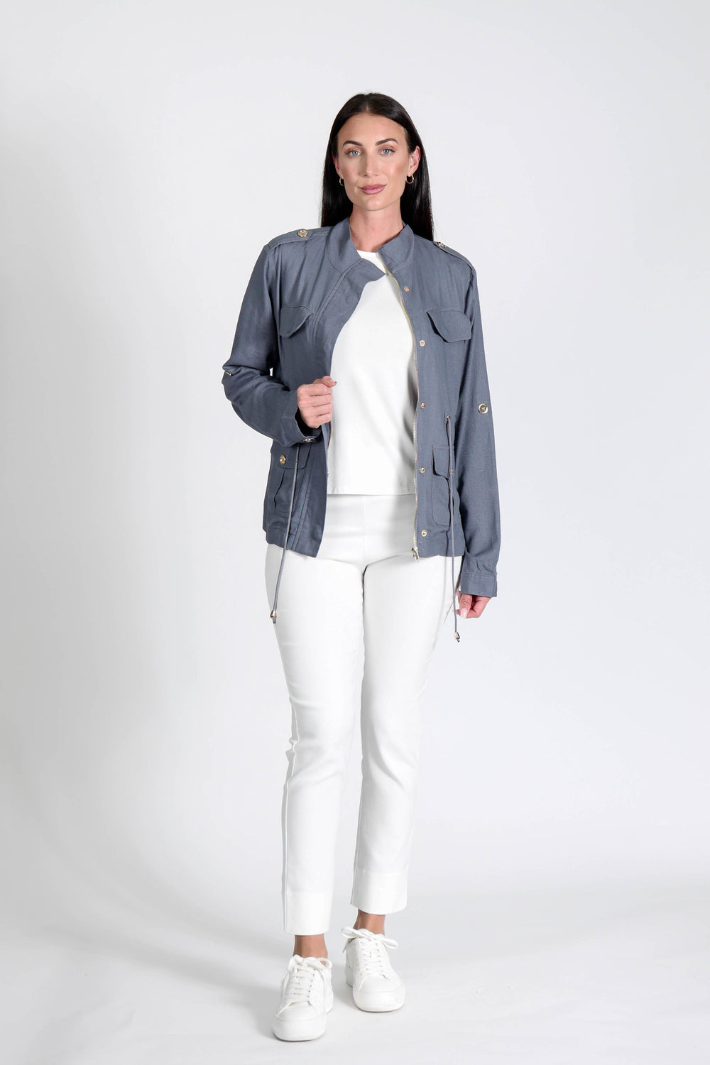 Military Jacket Petrol APPAREL - TOP jeanpierreklifa.com