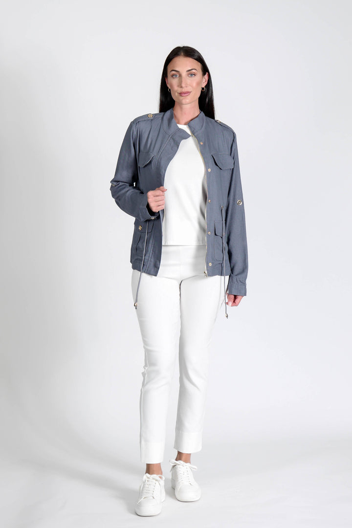 Military Jacket Petrol APPAREL - TOP jeanpierreklifa.com