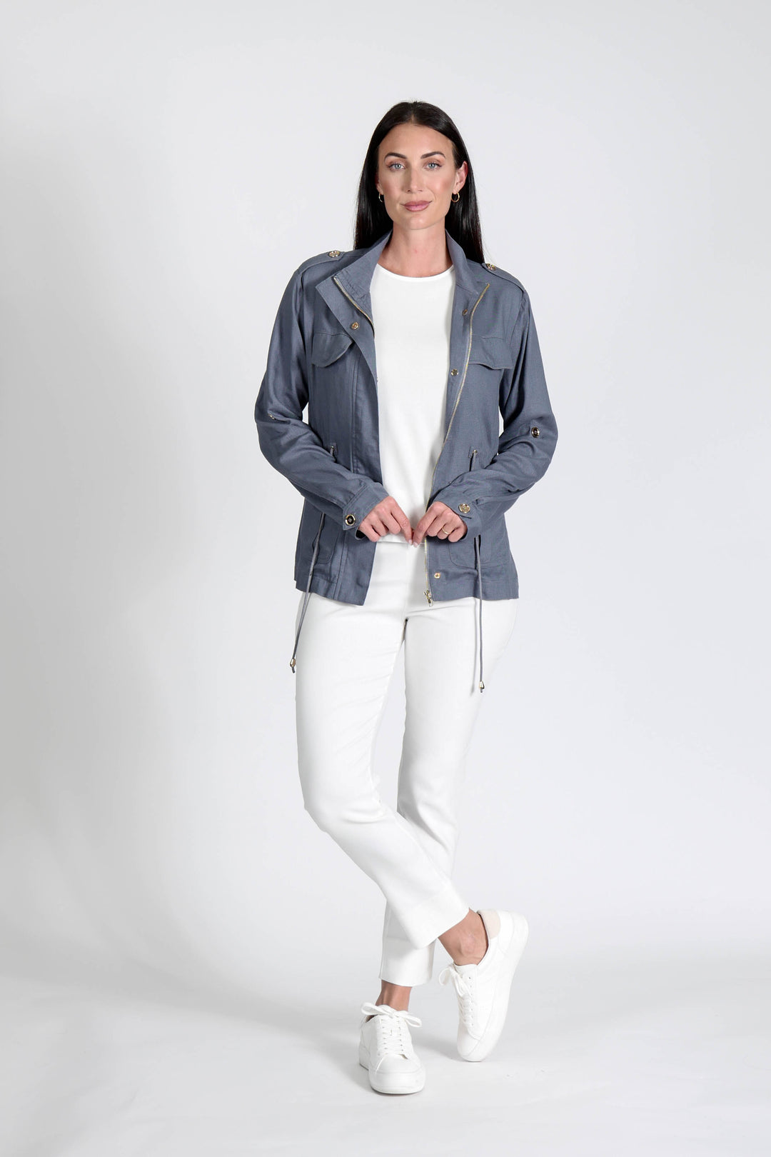 Military Jacket Petrol APPAREL - TOP jeanpierreklifa.com