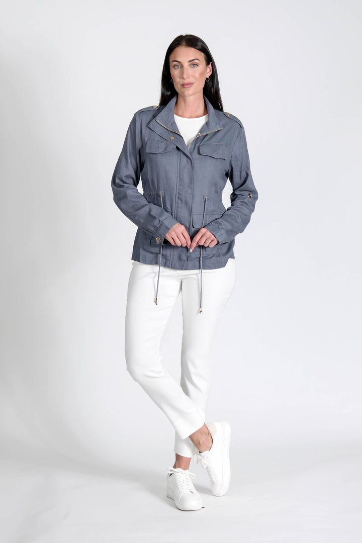 Military Jacket Petrol APPAREL - TOP jeanpierreklifa.com