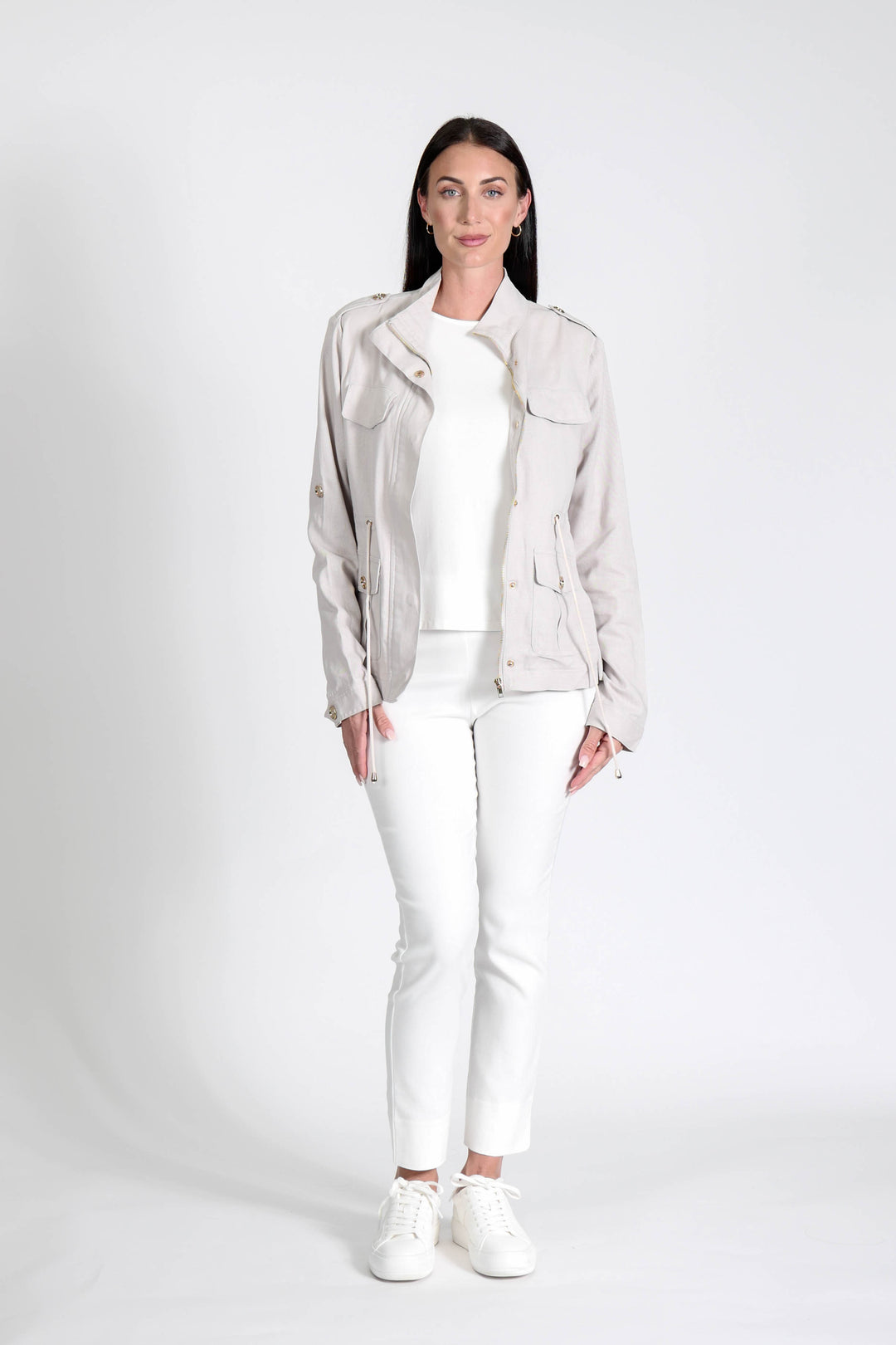 Military Jacket Stone APPAREL - TOP jeanpierreklifa.com