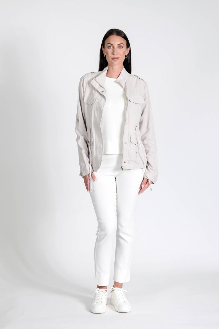 Military Jacket Stone APPAREL - TOP jeanpierreklifa.com