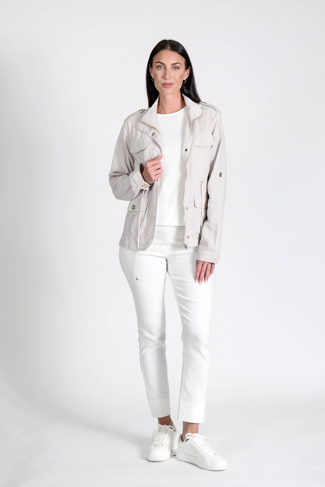 Military Jacket Stone APPAREL - TOP jeanpierreklifa.com