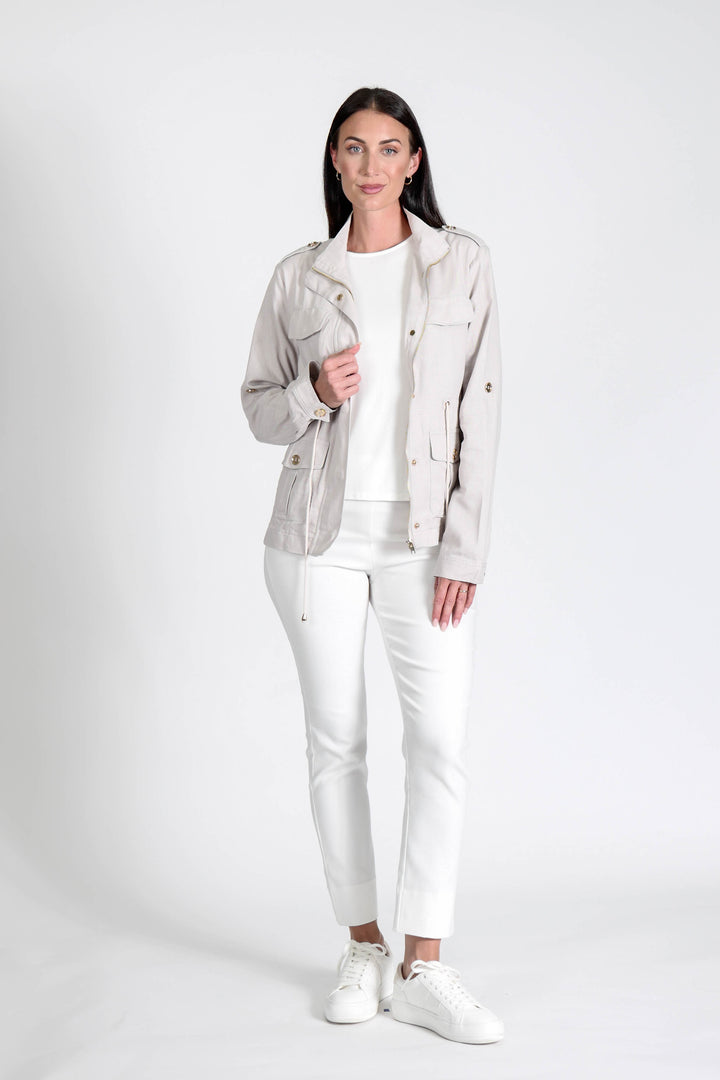 Military Jacket Stone APPAREL - TOP jeanpierreklifa.com