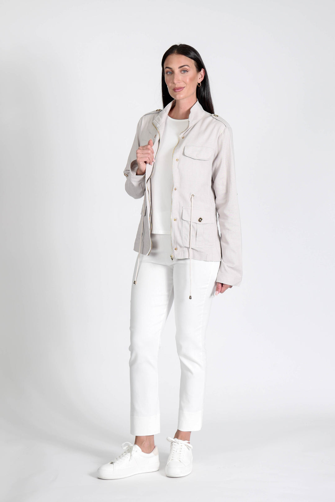 Military Jacket Stone APPAREL - TOP jeanpierreklifa.com