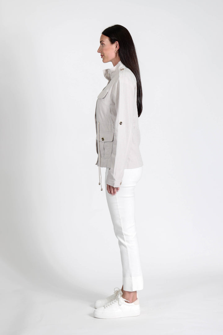 Military Jacket Stone APPAREL - TOP jeanpierreklifa.com