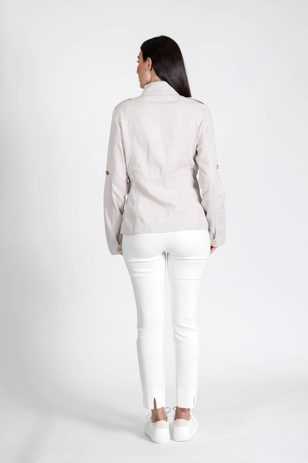 Military Jacket Stone APPAREL - TOP jeanpierreklifa.com