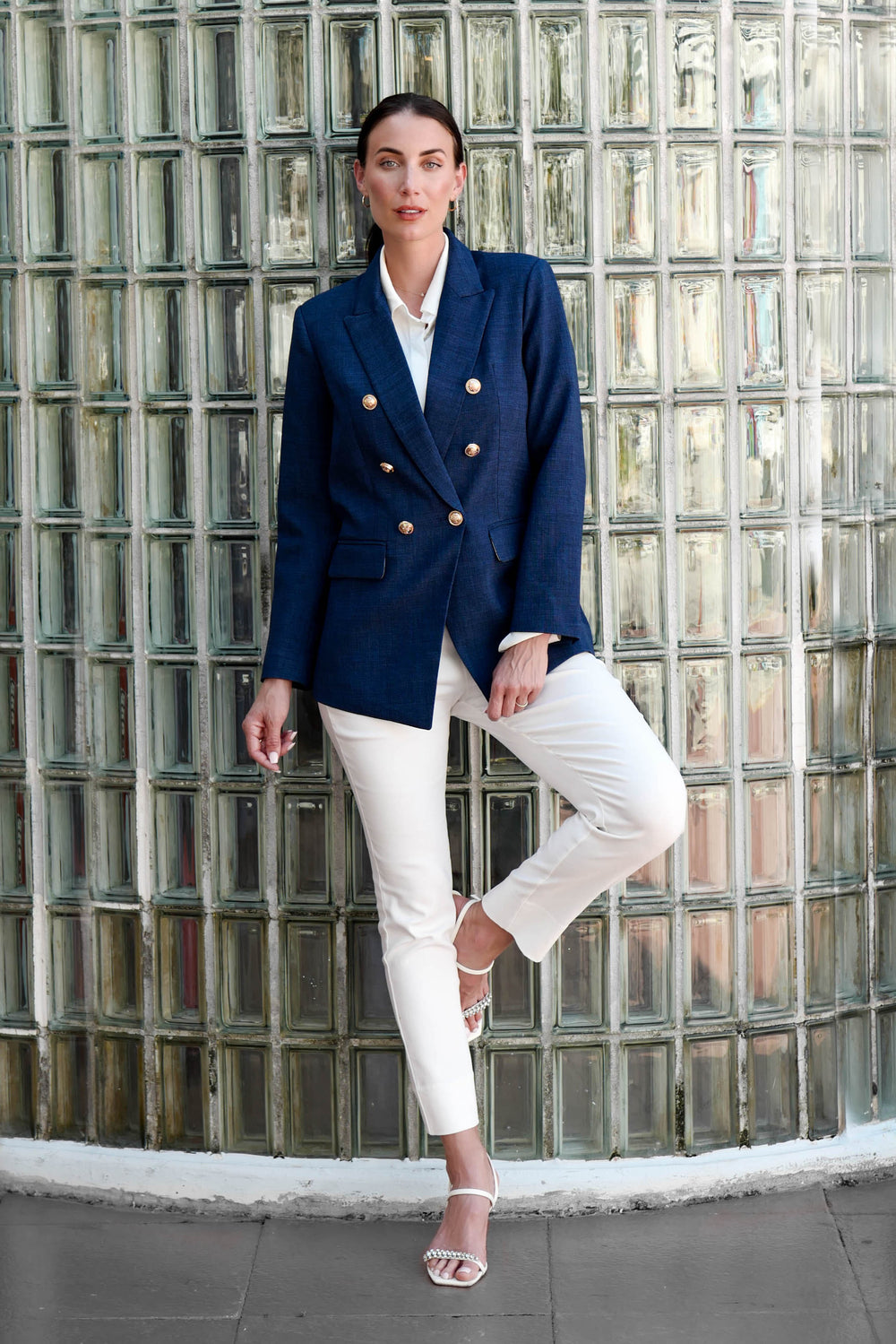 Buckingham Blazer Navy APPAREL - TOP - BLAZER jeanpierreklifa.com