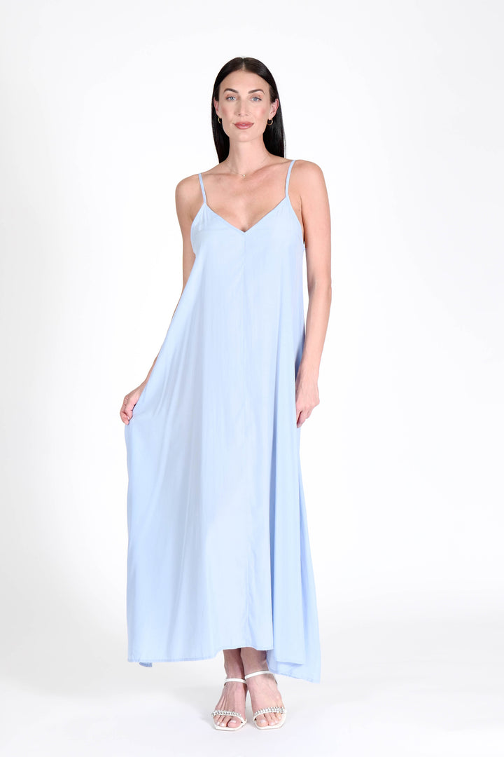 South Beach Maxi Dress Sky APPAREL - DRESS jeanpierreklifa.com