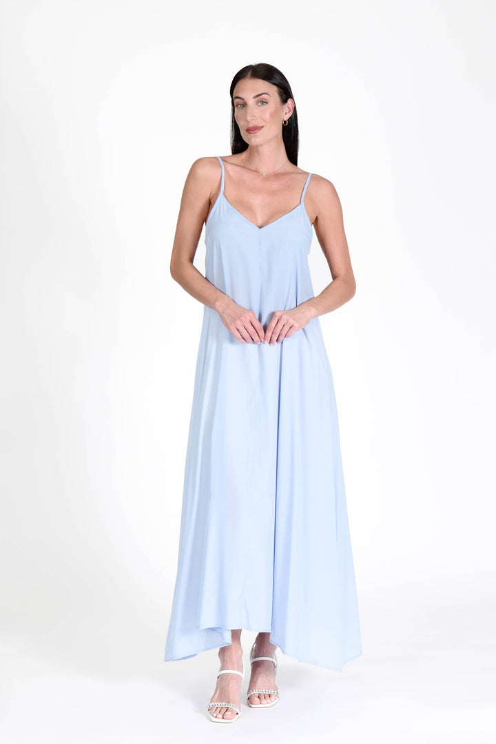 South Beach Maxi Dress Sky APPAREL - DRESS jeanpierreklifa.com