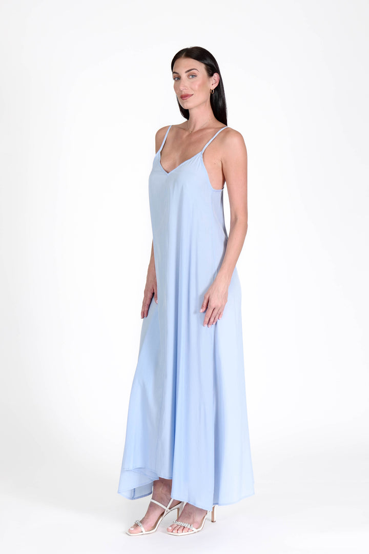 South Beach Maxi Dress Sky APPAREL - DRESS jeanpierreklifa.com