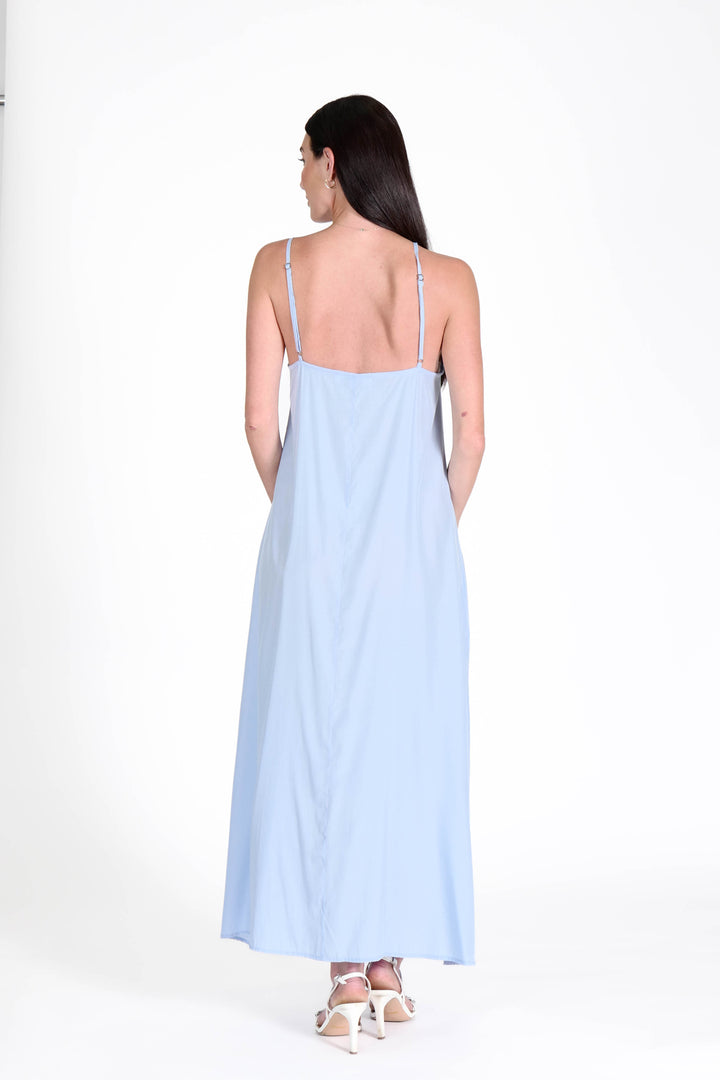 South Beach Maxi Dress Sky APPAREL - DRESS jeanpierreklifa.com