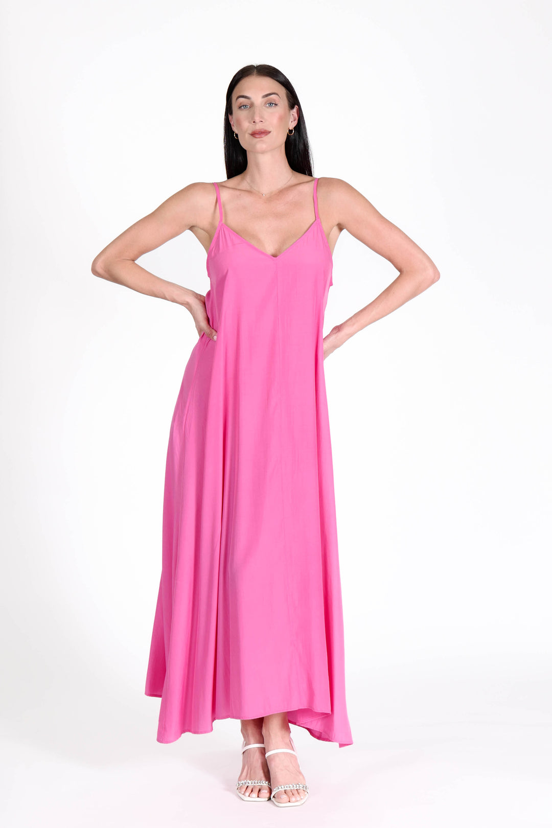 South Beach Maxi Dress Hot Pink APPAREL - DRESS jeanpierreklifa.com