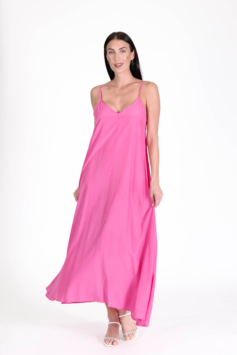 South Beach Maxi Dress Hot Pink APPAREL - DRESS jeanpierreklifa.com