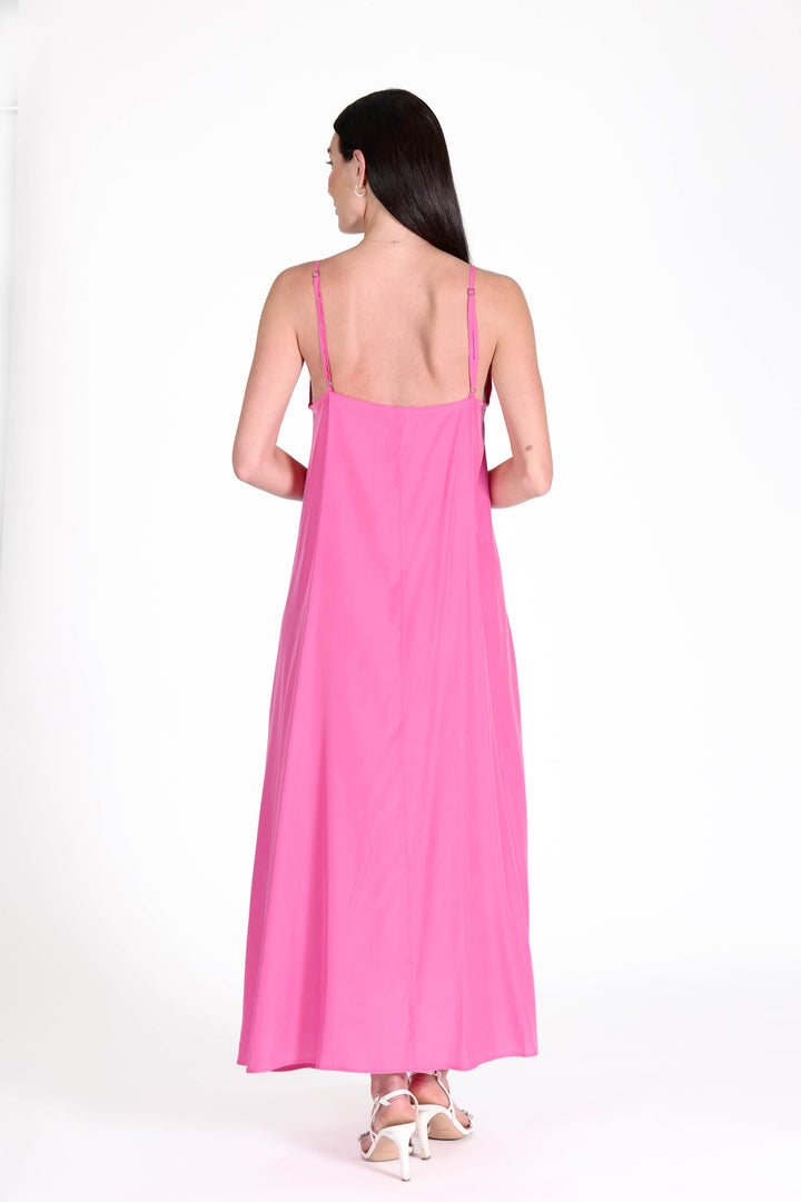 South Beach Maxi Dress Hot Pink APPAREL - DRESS jeanpierreklifa.com