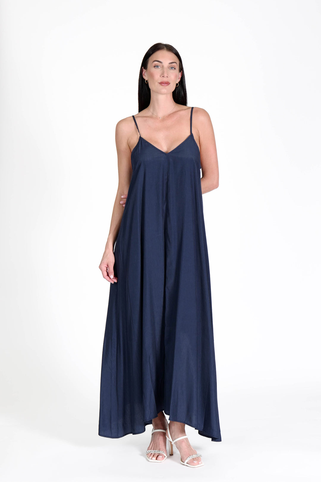 South Beach Maxi Dress Navy APPAREL - DRESS jeanpierreklifa.com