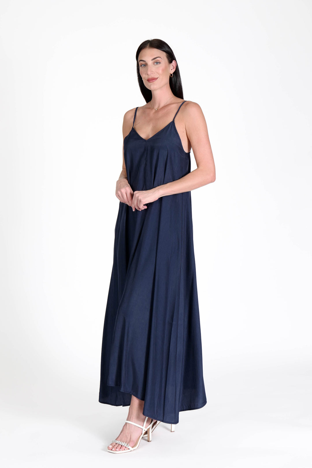 South Beach Maxi Dress Navy APPAREL - DRESS jeanpierreklifa.com