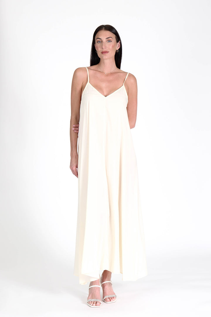 South Beach Maxi Dress Ivory APPAREL - DRESS jeanpierreklifa.com