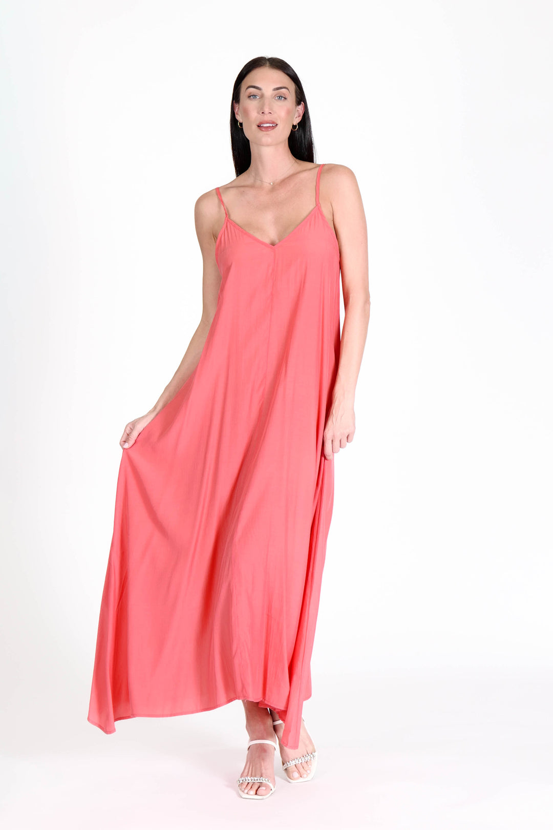 South Beach Maxi Dress Coral APPAREL - DRESS jeanpierreklifa.com