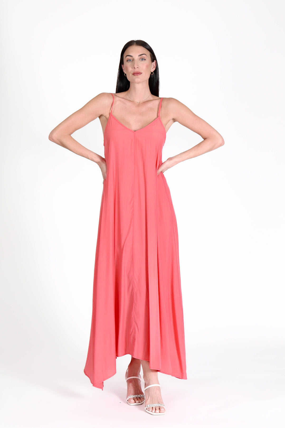 South Beach Maxi Dress Coral APPAREL - DRESS jeanpierreklifa.com