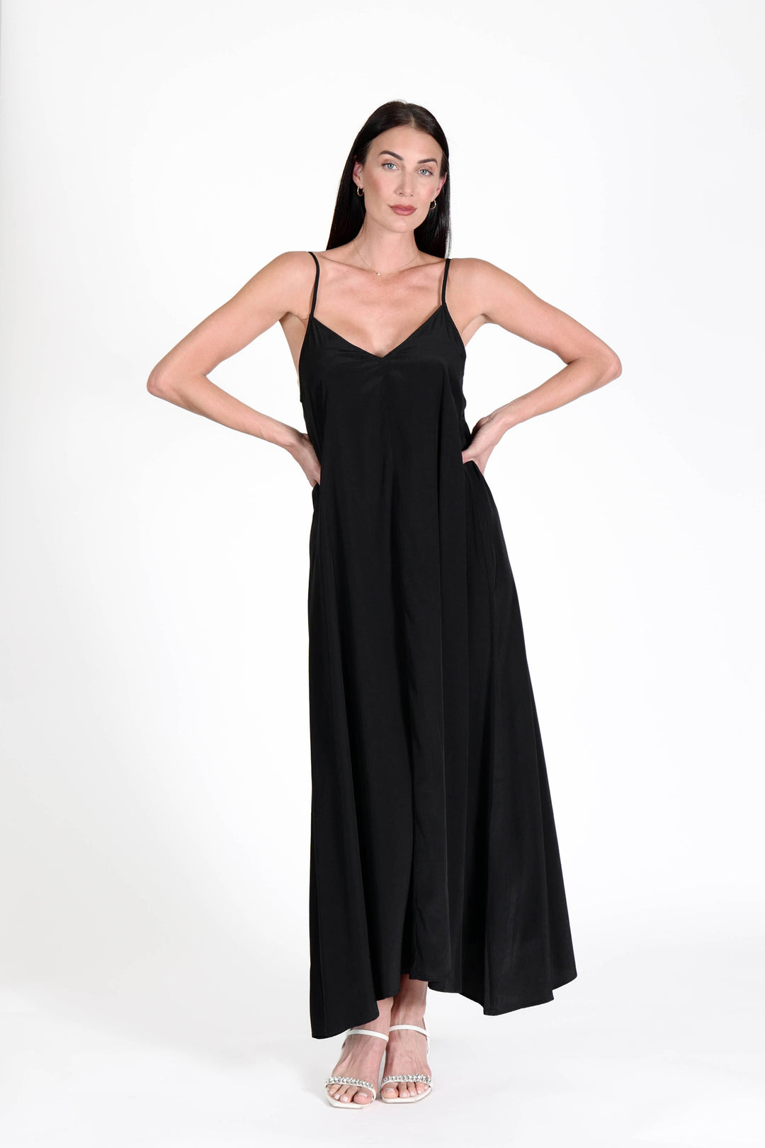 South Beach Maxi Dress Black APPAREL - DRESS jeanpierreklifa.com