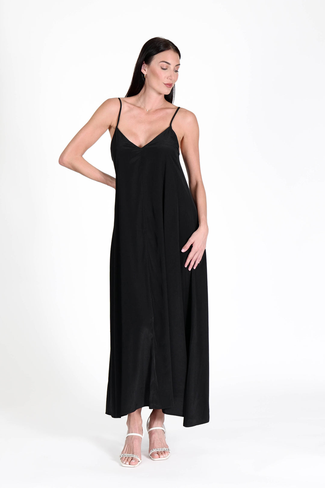 South Beach Maxi Dress Black APPAREL - DRESS jeanpierreklifa.com