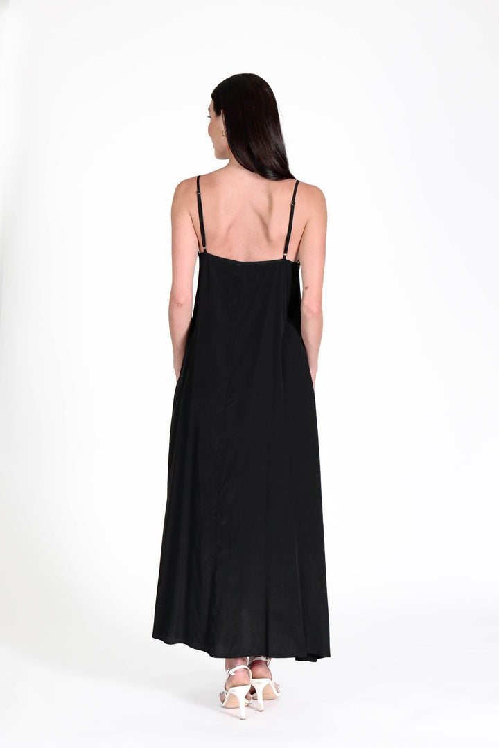 South Beach Maxi Dress Black APPAREL - DRESS jeanpierreklifa.com
