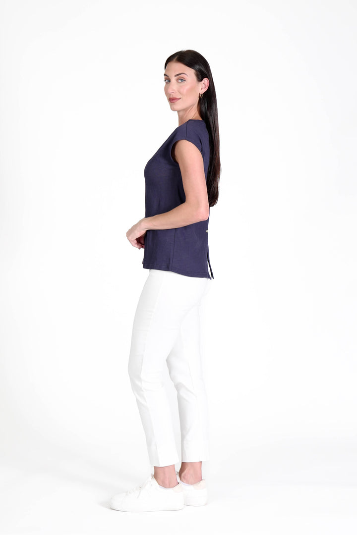Spring Top Navy APPAREL - TOP - SHIRT JPK 2026