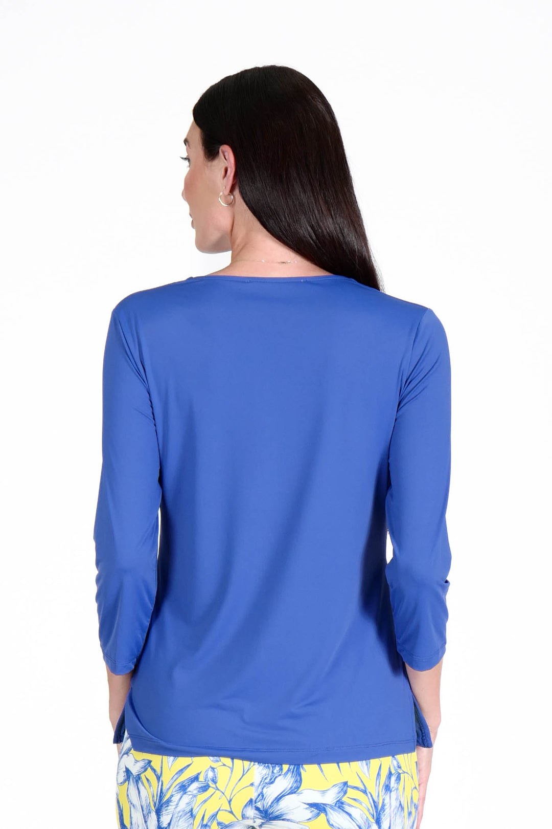 V-Neck Top Royal APPAREL - TOP jeanpierreklifa.com