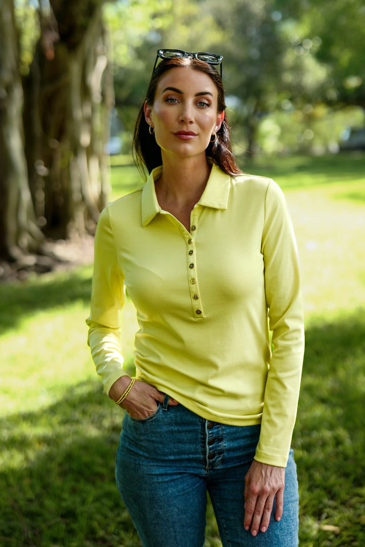 Court Top Lime APPAREL - TOP - SHIRT JPK 2026