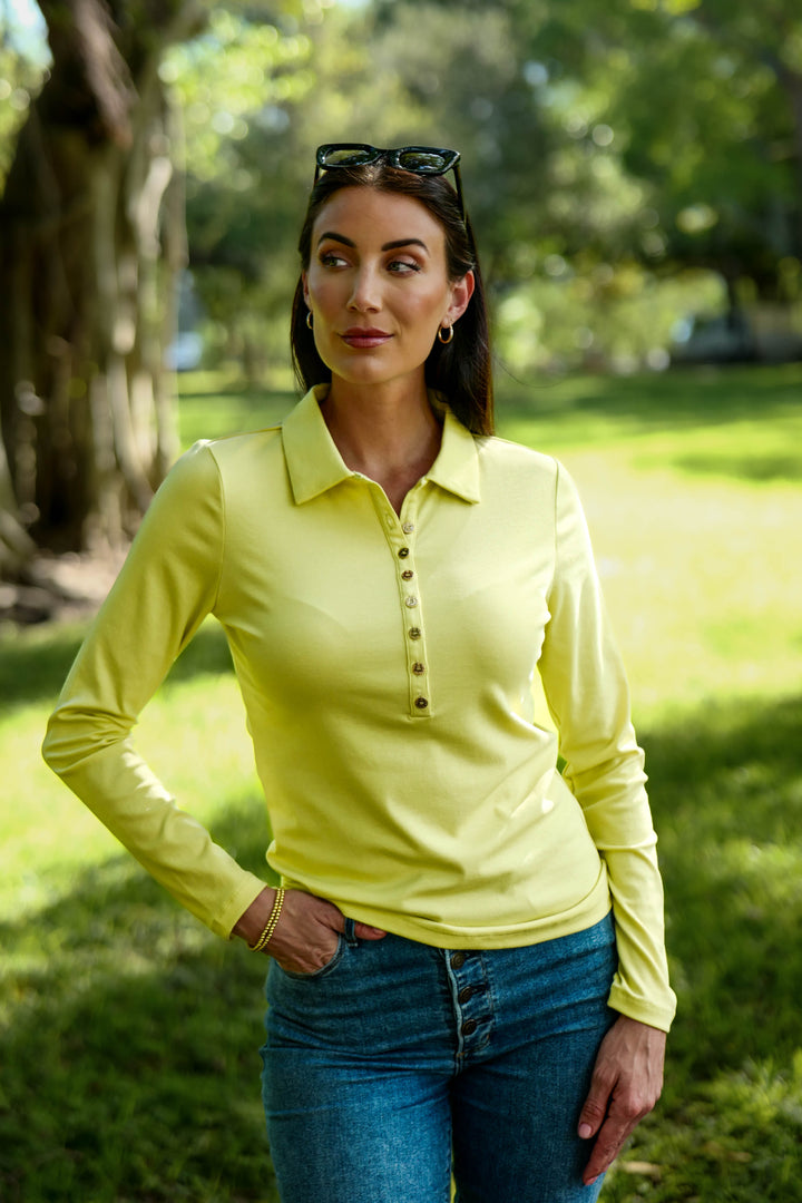 Court Top Lime APPAREL - TOP - SHIRT JPK 2026