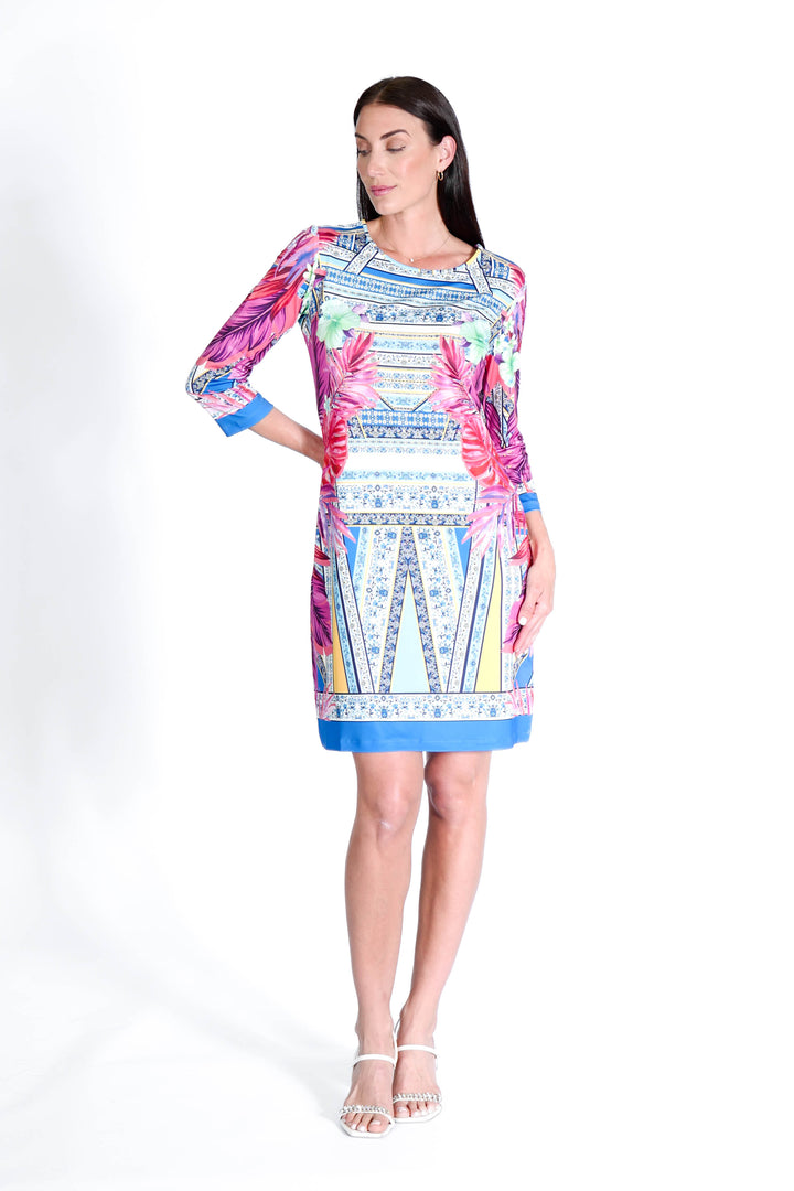 Daphne Dress Aztec Fuchsia APPAREL - DRESS Online Exclusives