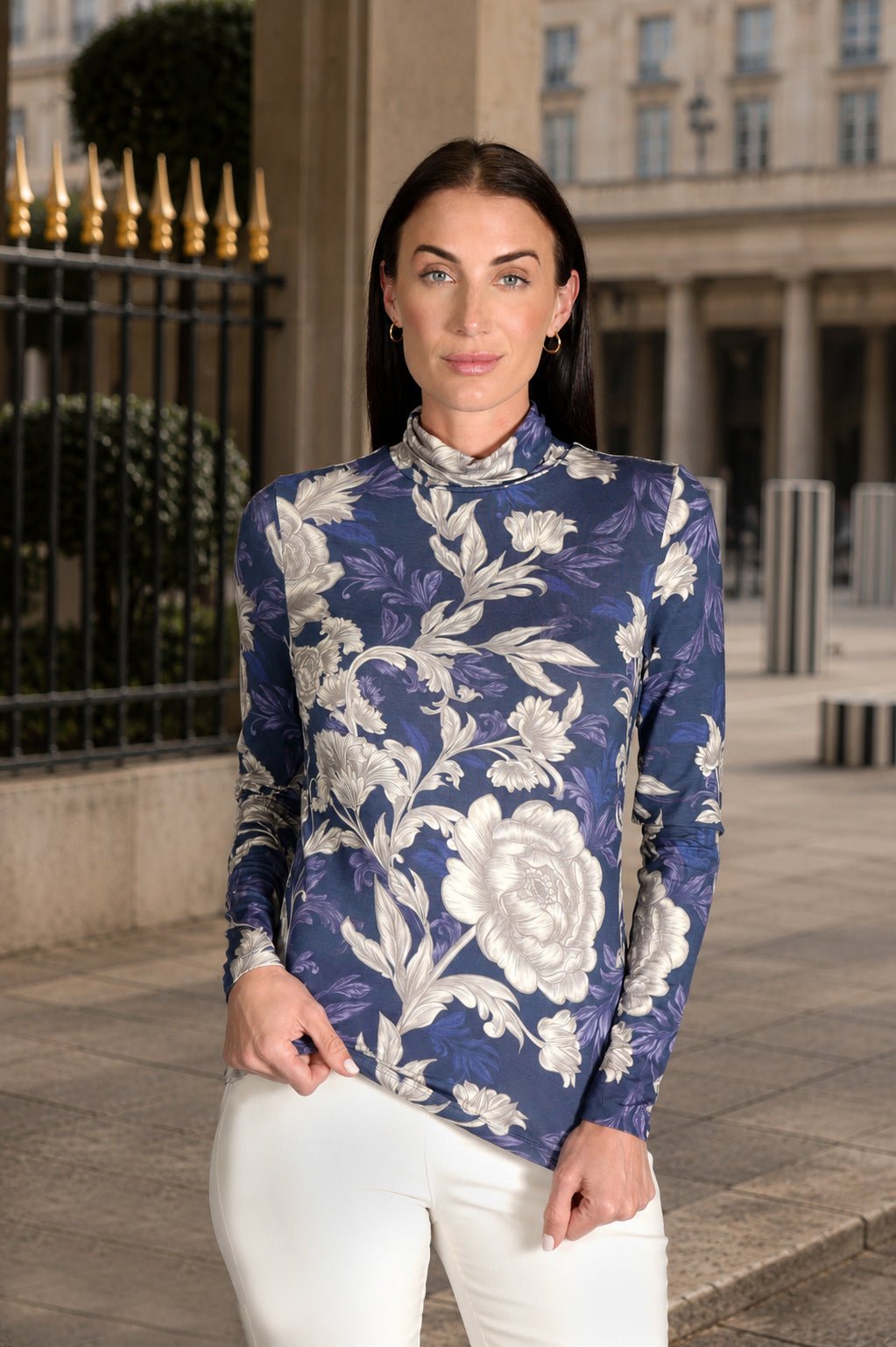 Missy T-Neck Monarch Roses APPAREL - TOP - SHIRT JPK 2027
