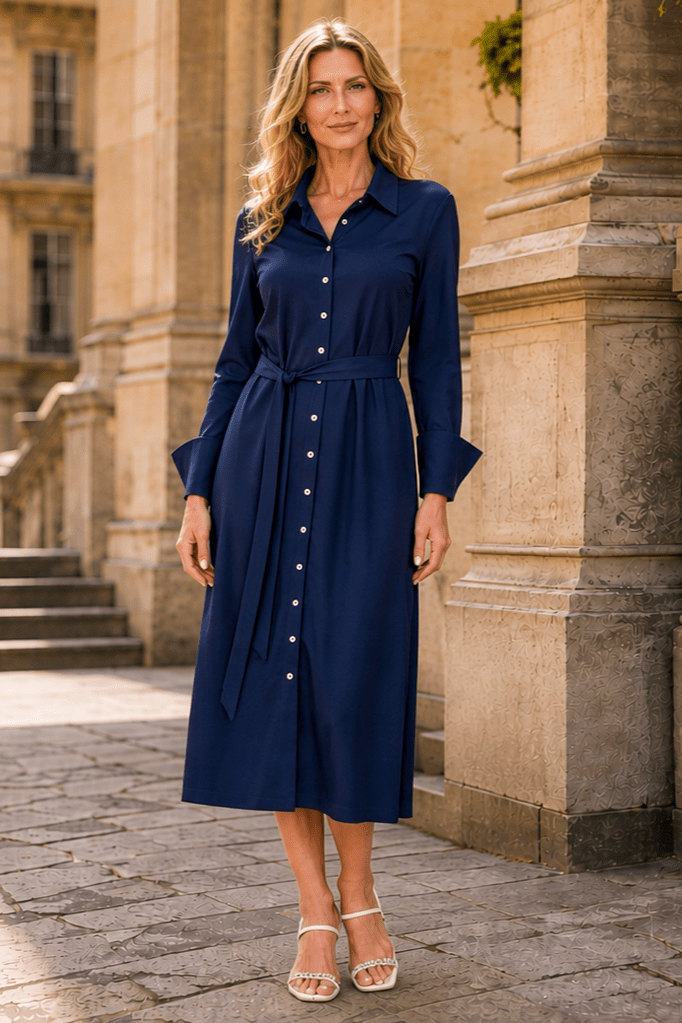 Bolero Dress Navy APPAREL - DRESS - LONG JPK 2027