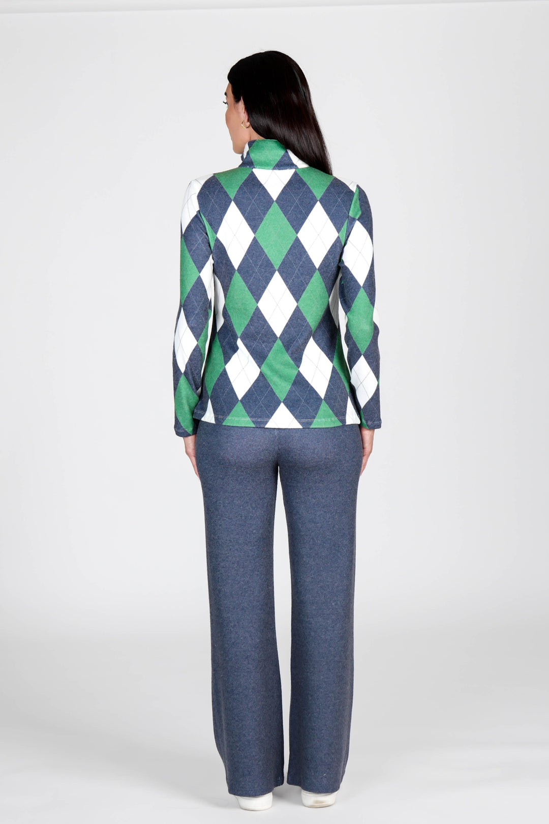 Golf Top Argyle Navy/Grass APPAREL - TOP - SHIRT JPK 2027