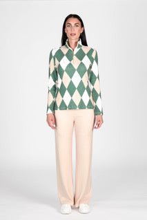 Golf Top Argyle Khaki/Beige APPAREL - TOP - SHIRT JPK 2027