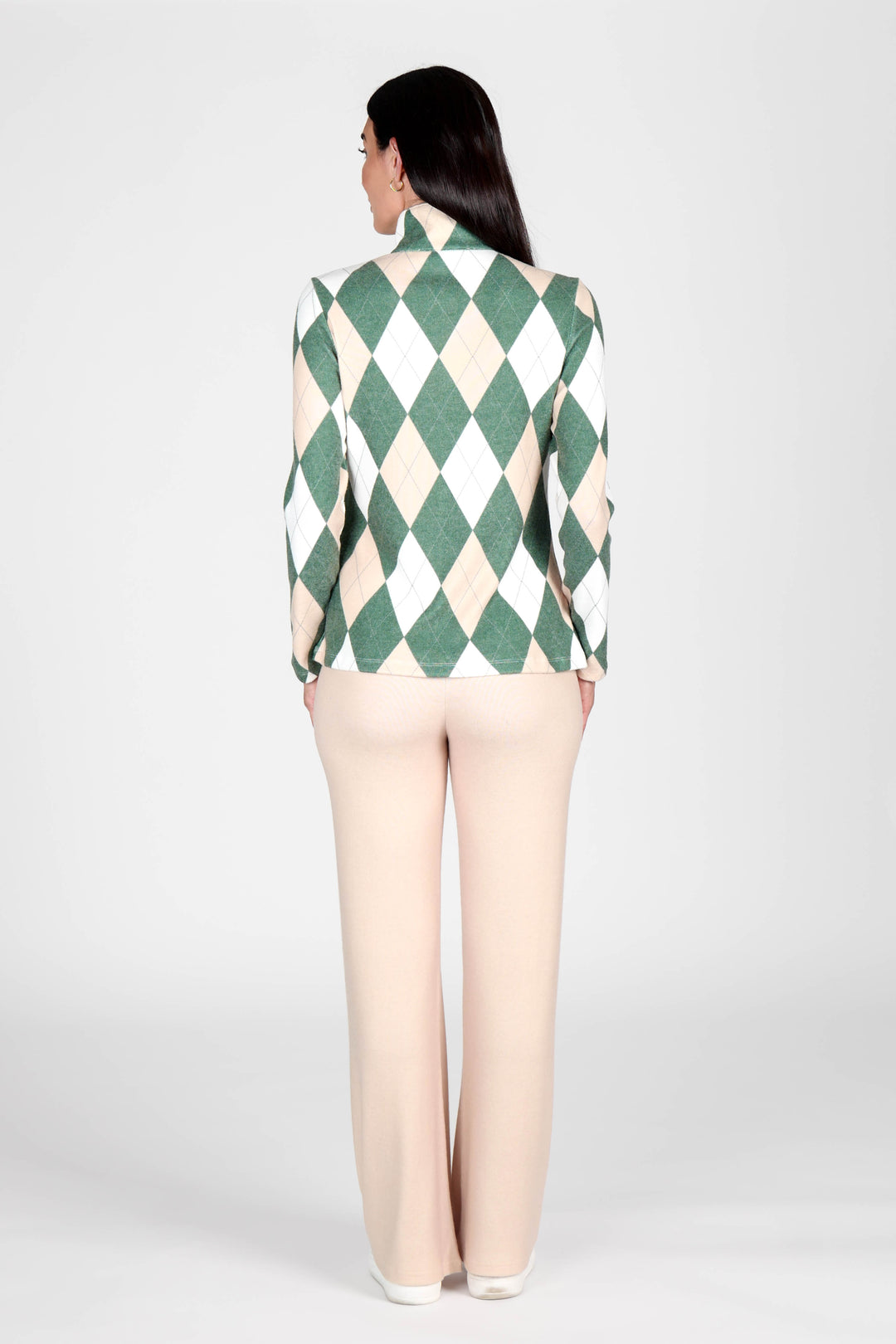 Golf Top Argyle Khaki/Beige APPAREL - TOP - SHIRT JPK 2027