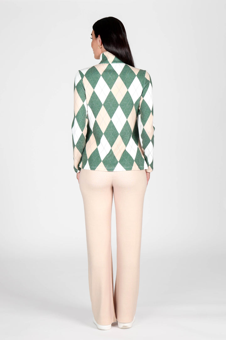 Golf Top Argyle Khaki/Beige APPAREL - TOP - SHIRT JPK 2027