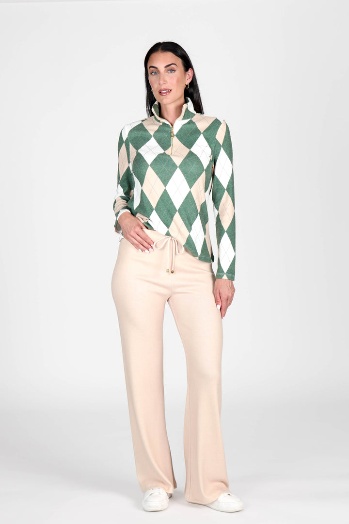 Golf Top Argyle Khaki/Beige APPAREL - TOP - SHIRT JPK 2027