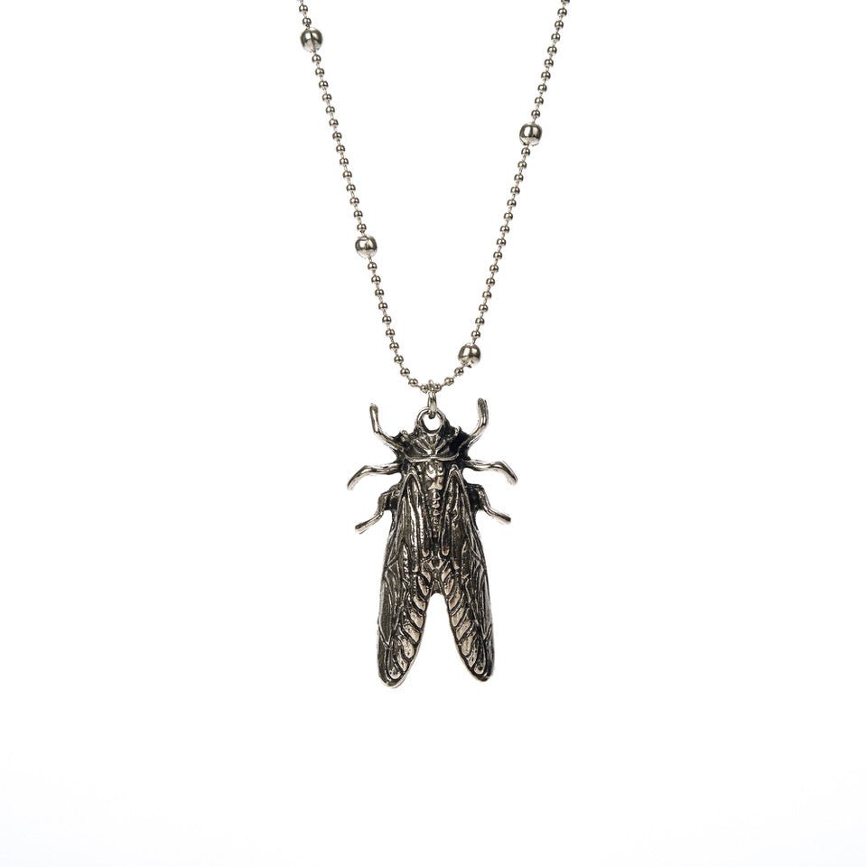 Horse Fly Necklace, Antique Silver ACCESSORY - NECKLACE jeanpierreklifa.com