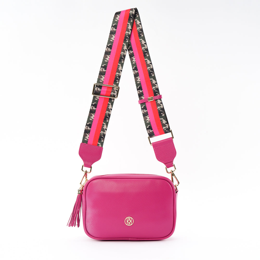 Side Bag Leather, Berry ACCESSORY - HANDBAG jeanpierreklifa.com