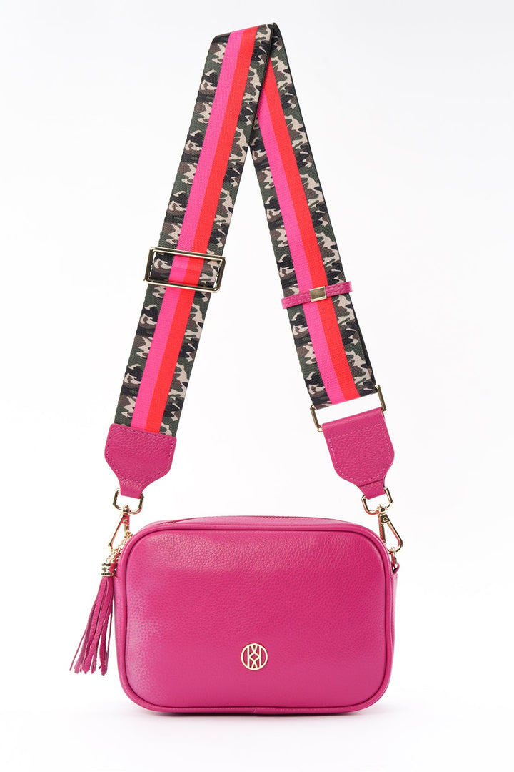 Side Bag Leather, Berry ACCESSORY - HANDBAG jeanpierreklifa.com