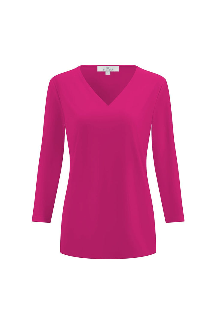 V-Neck Top Cherry APPAREL - TOP jeanpierreklifa.com