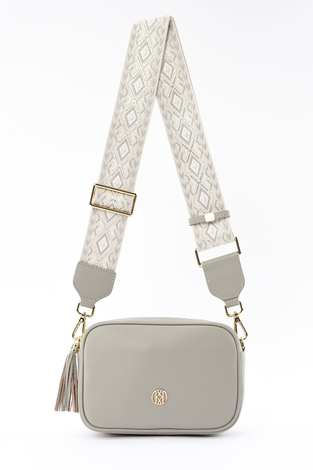 Leather Side Bag Grey ACCESSORY - HANDBAG jeanpierreklifa.com